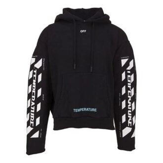 C/o Virgil Abloh Diag Temperature Cropped Herr Svart