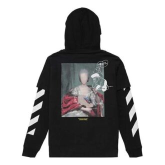 C/O Virgil Abloh Herr svart Diag Mariana T-shirt med huva