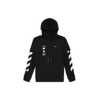 C/O Virgil Abloh Herr svart Diag Mariana T-shirt med huva