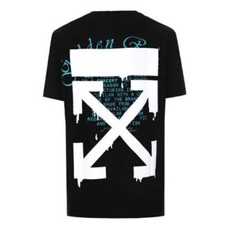 C/O Virgil Abloh Herr Svart Fibonacci Dripping Arrows Slim