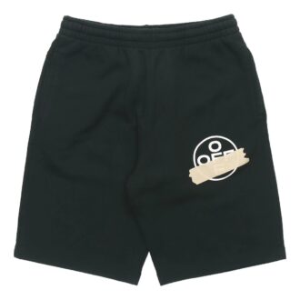 C/O Virgil Abloh Herr-sweatshorts med svarta Tape Arrows