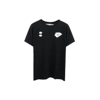 C/O Virgil Abloh Herr-T-shirt i svart med handtryck