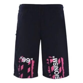 C/O Virgil Abloh Herrshorts i svart Diag Stencil