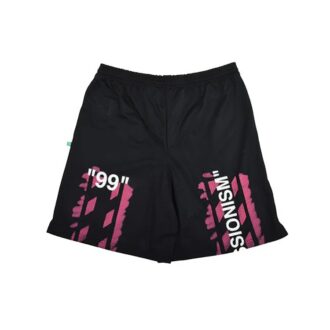 C/O Virgil Abloh Herrshorts i svart Diag Stencil Mesh