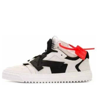 C/O Virgil Abloh Herrskor Svart och vitt Off-Court Low Sneakers