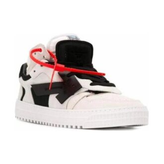 C/O Virgil Abloh Herrskor Svart och vitt Off-Court Low Sneakers