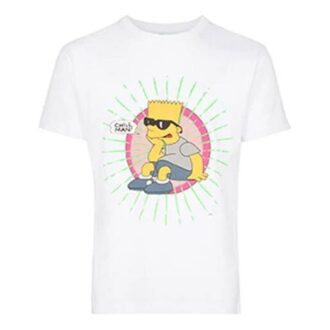 c/o virgil abloh herrvit bart-glasögon kortärmad t-shirt