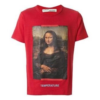 c/o VIRGIL ABLOH MONALISA SLIM FIT T-SHIRT Mona Lisa kortärmad röd