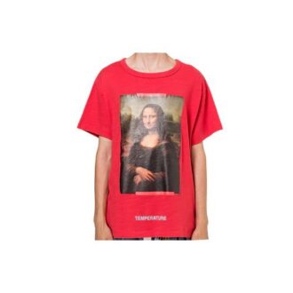 c/o VIRGIL ABLOH MONALISA SLIM FIT T-SHIRT Mona Lisa kortärmad röd