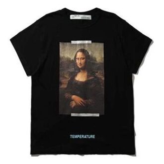 c/o VIRGIL ABLOH MONALISA SLIM FIT T-SHIRT Mona Lisa kortärmad svart