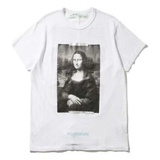 c/o VIRGIL ABLOH MONALISA SLIM FIT T-SHIRT Mona Lisa kortärmad vit