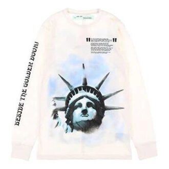 C O VIRGIL ABLOH Statue of Liberty-tröja ”Black White Blue”