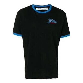 C O VIRGIL ABLOH Svartblå kortärmad ”Black Blue”