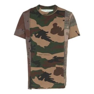 Camouflage Reconstructed Camo Shorts kortärmad