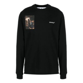 Caravaggio Lute Skate långärmad T-shirt ”Black White”