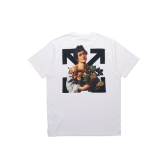 Caravaggio Pojkar Slim Tee ”Vit/Svart”