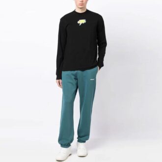 Chain Arrow Slim Sweatpants ”Duck Green