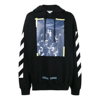 Cravaggio långärmad herrhoodie svart