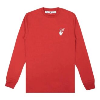 Cut Here långärmad T-shirt ”Red”