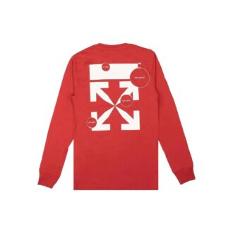 Cut Here långärmad T-shirt ”Red”