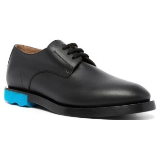 Derbyskor med kontrasterande sula ”Black Blue”