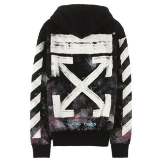 Diag Galaxy Brush Zip Hoody ”Svart Vit Flerfärgad”