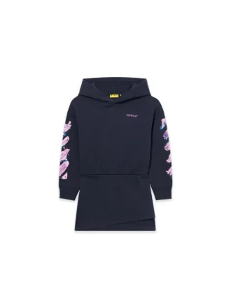 Diag Splat Hoodie Klänning