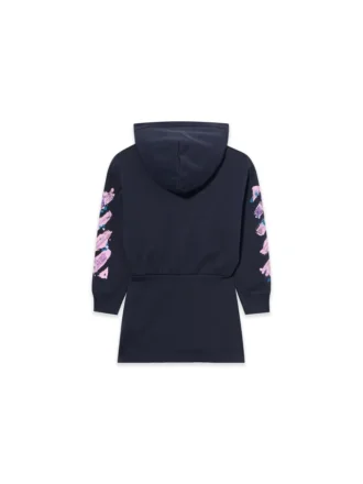 Diag Splat Hoodie Klänning
