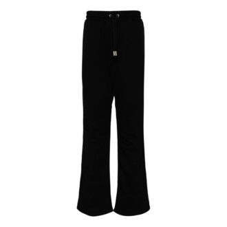 Diag-stripe Embroidered Track Byxor ”Black”