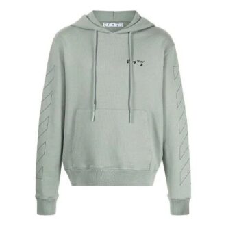Diag Stripe Logo-tryck Löst sittande Grön