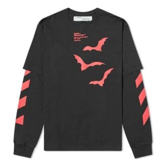 Diagonal Bats Double Sleeve för män Svart