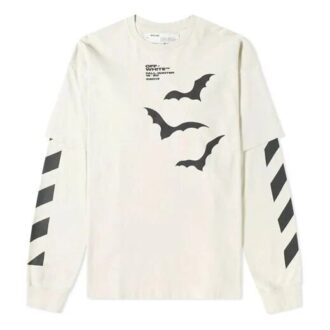 Diagonal Bats Double Sleeve för män Vit