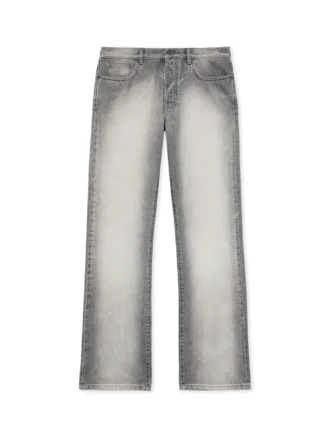 Diagonal broderade slim fit-jeans