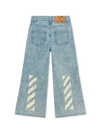 Diagonal Sketch Denim Byxor