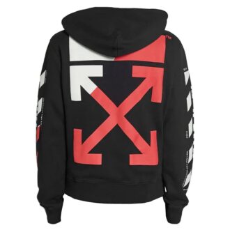 Diagonal Split Logo Hoodie /Flerfärgad