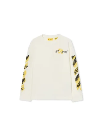 Diagonal Spray långärmad T-shirt