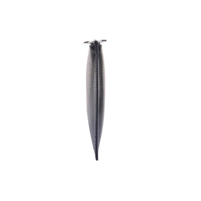 Dragkedja med logotryck Unisex Svart