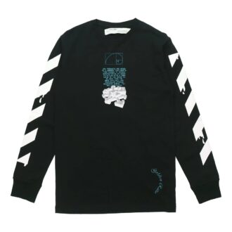 Dripping Arrows Logo Arrow Printing Långärmad Svart