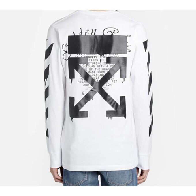 Dripping Arrows-logotryck Herr Vit