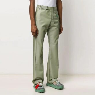 Enfärdade designbyxor, slim fit-modell