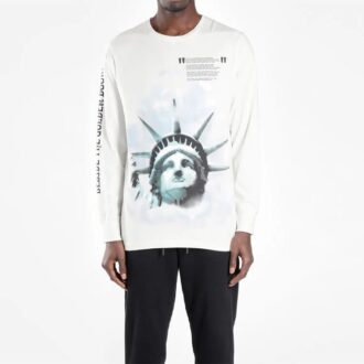 Frihetsgudinnan-T-shirt ”Black White Blue”