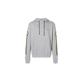 Fw18 Arrows Normal Fit Hooded Sweater ”Grey Yellow”