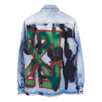 FW19 Doodle Denimskjorta för män, blå