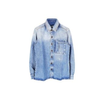 FW19 Doodle Denimskjorta för män, blå
