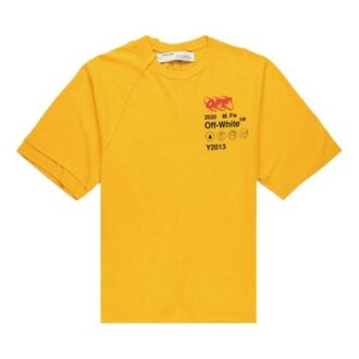 FW19 Industrial Y013 Recon kortärmad T-shirt för män, gul