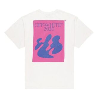 FW19 Shape Of Oversized Printing kortärmad T-shirt för män, vit