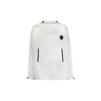 FW19 Tryckt hoodie för män, vit