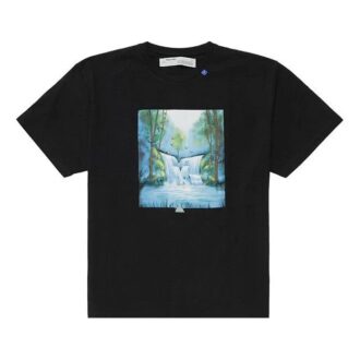 FW19 Waterfall S/S Over Tee Svart Multicolor