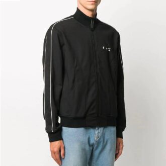 FW20 Applikationssportjacka för män, svart