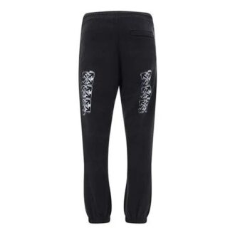 FW20 Byxor med logotryck för män, svarta